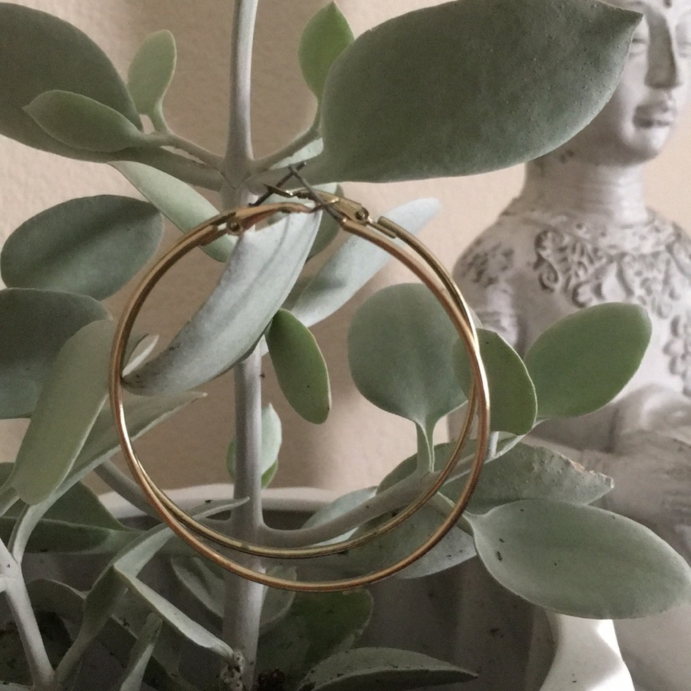 Gold Hoops from Topshop